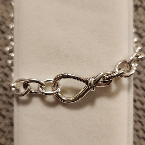Pandora Chunky Infinity Knot Chain Necklace - Picture 6 of 12